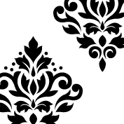 Scroll Damask Art I 1